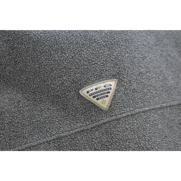 Columbia PFG Fleece Sweater Snap Neck Gray Long Sleeve Pullover Womens Sz Large - Picture 9 of 9